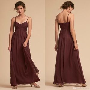 BHLDN Brigitte Crinkled Chiffon Bridesmaid Dress